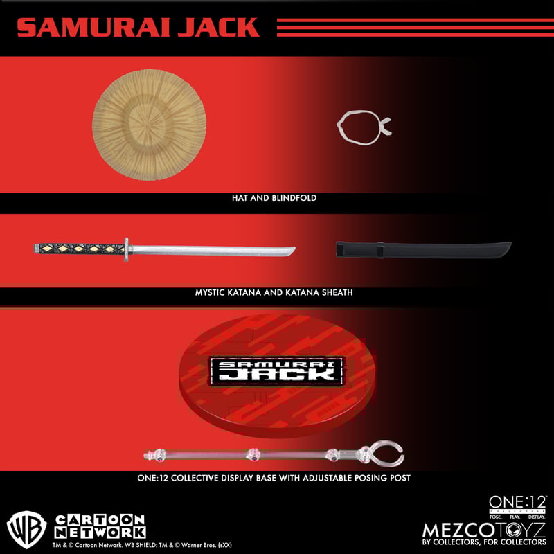 Samurai Jack One:12 Collective Samurai Jack Action Figure | 1 Per Cust