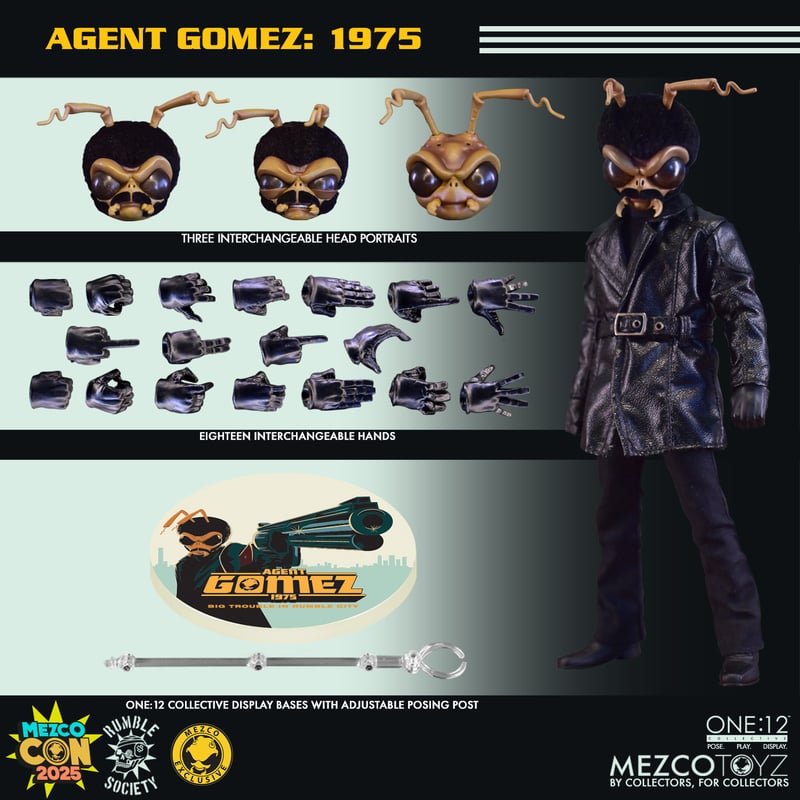 Mezco One:12 Collective Agent Gomez 1975 - Pre-Owned