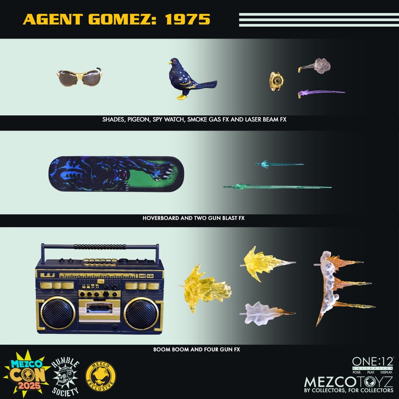 Mezco One:12 Collective Agent Gomez 1975 - Pre-Owned