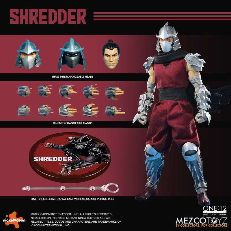 Mezco One:12 Collective Shredder Teenage Mutant Ninja Turtles Action Figure