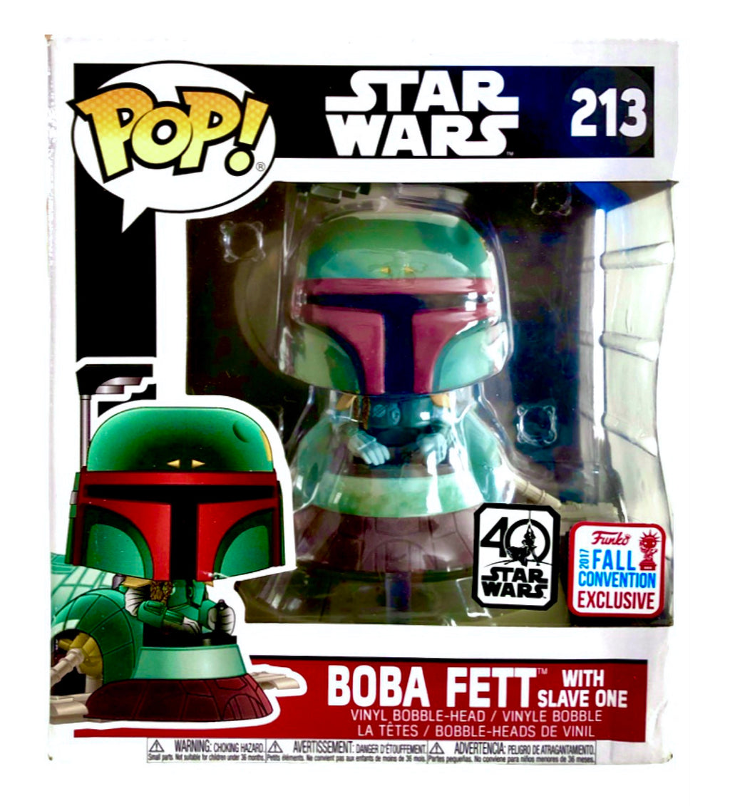 Figura de vinilo Funko Pop Bobblehead Boba Fett con esclavo 1 n.° 213