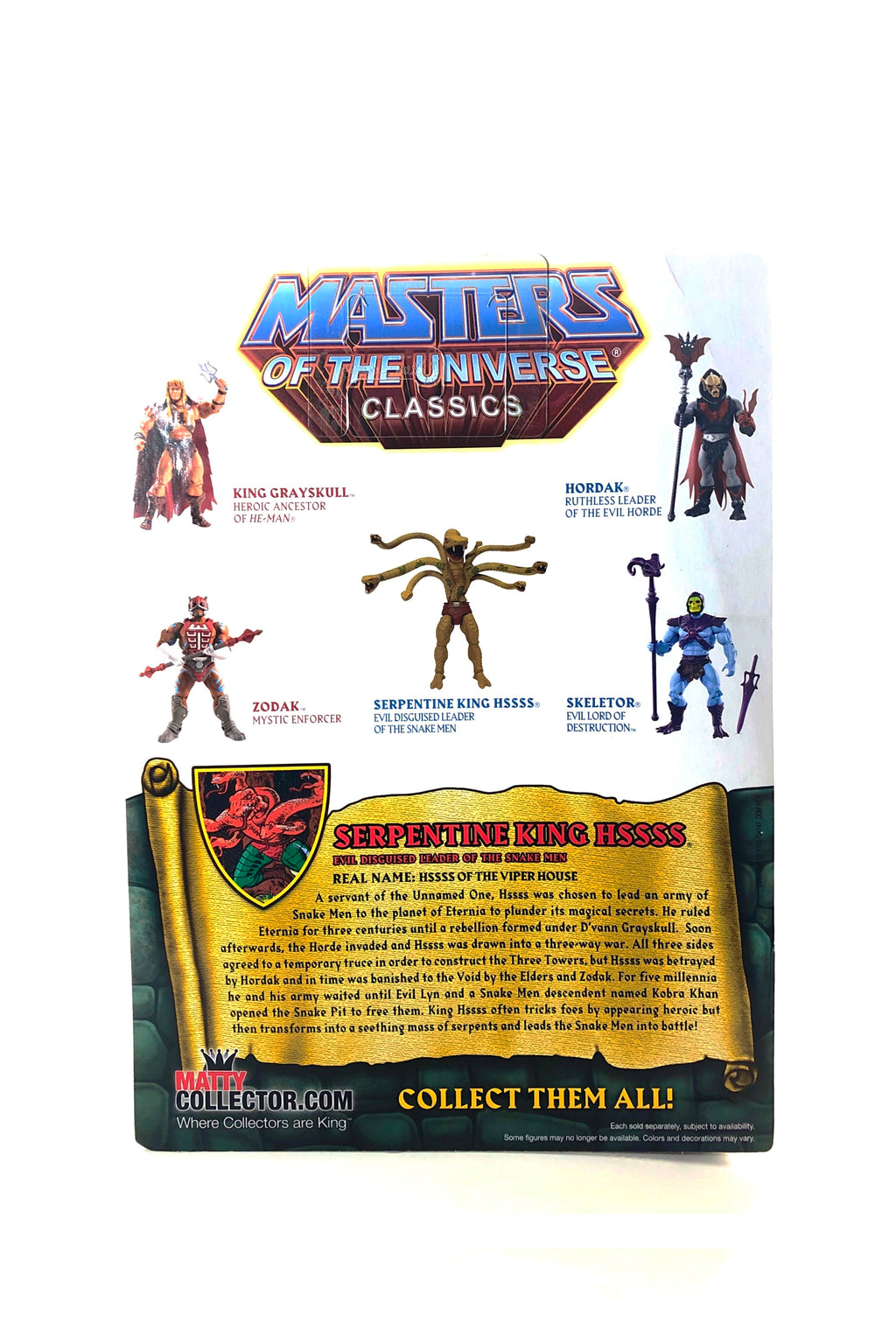 Masters of the Universe Classics Serpentine King HSSSS