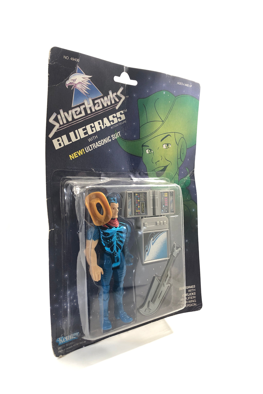 Silverhawks: Bluegrass con traje ultrasónico (Kenner, 1987)