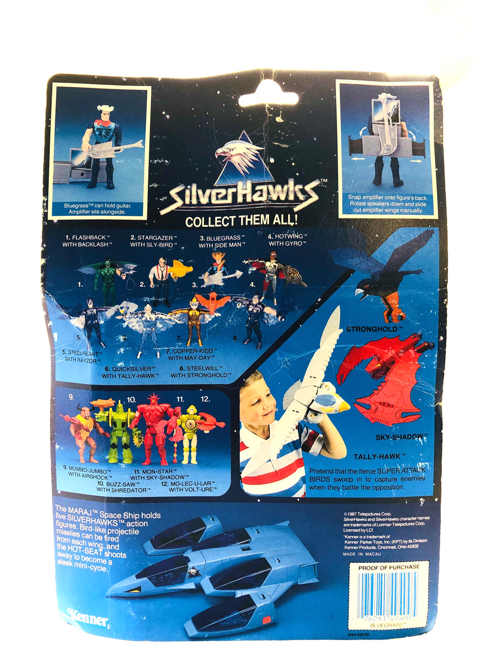 Silverhawks: Bluegrass con traje ultrasónico (Kenner, 1987)