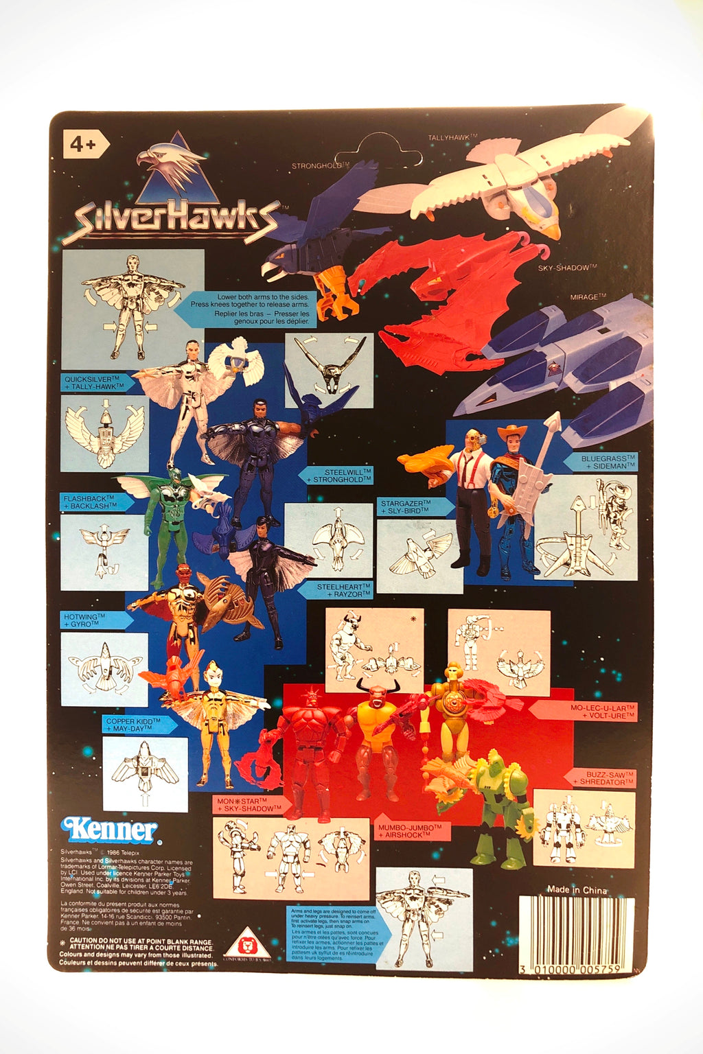 Silverhawks: Stargazer with Sly-Bird | Kenner/Telepix 1986