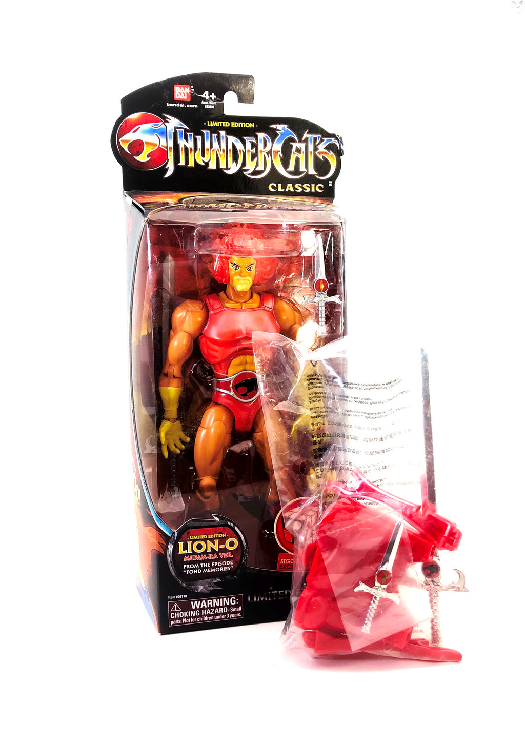 STGCC Exclusive Lion-O Mumm-Ra Version & Exclusive Sword & Stand