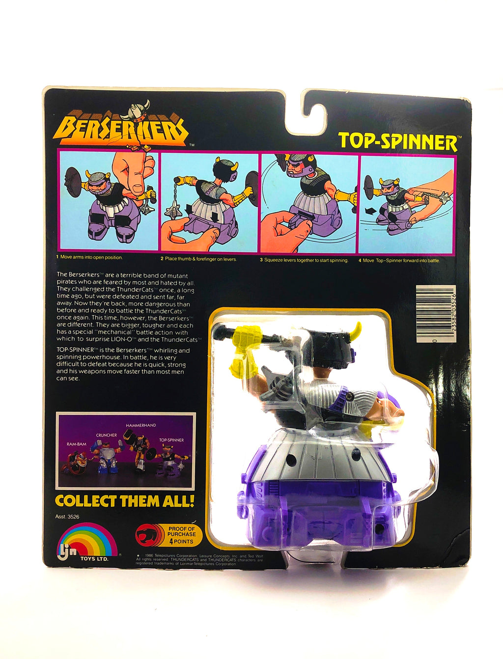 Thundercats: Berserkers Top Spinner (LJN, 1986)