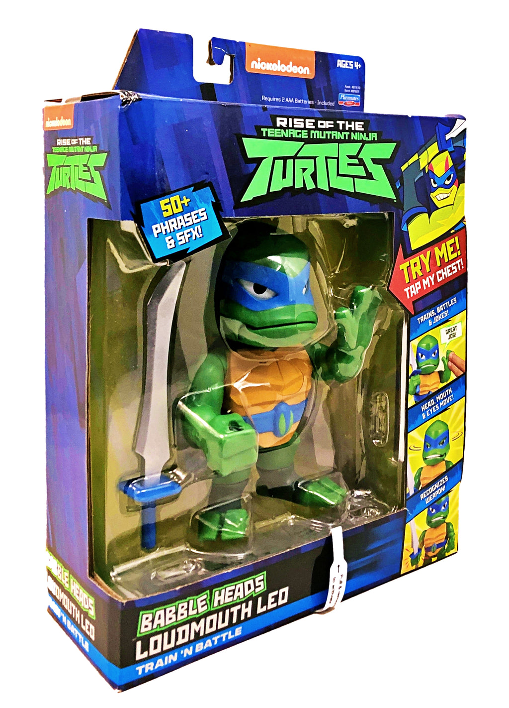 Rise of the TMNT's Babble Heads Loudmouth Leo (Playmates)