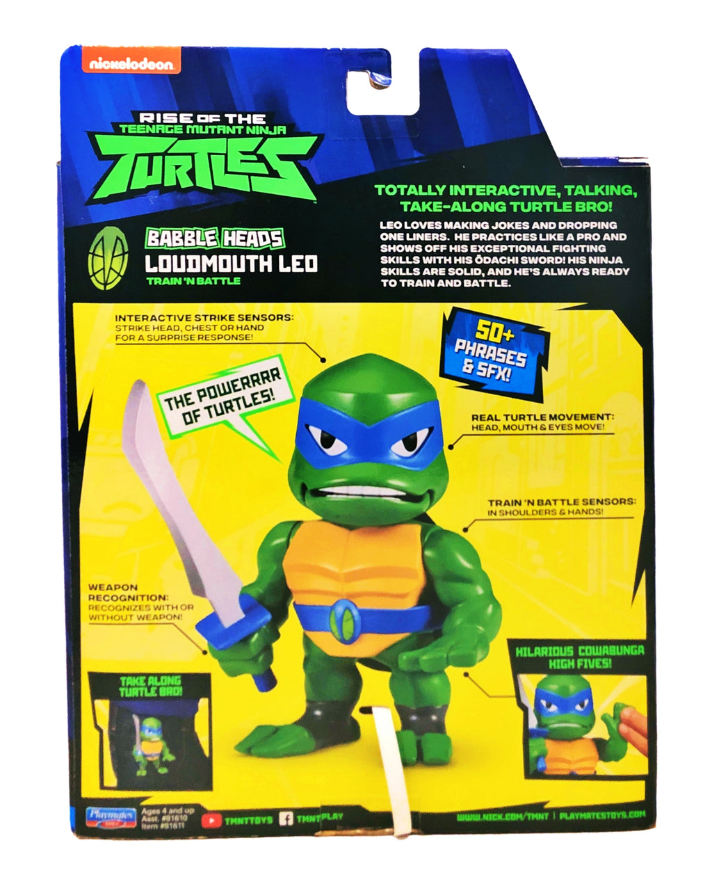 Rise of the TMNT's Babble Heads Loudmouth Leo (Playmates)